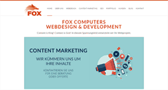Desktop Screenshot of foxcomputers.ch